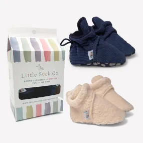 2 Pack of Stay-on, Non-Slip Booties - Mix 'n' Match Colours
