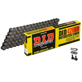 428HD x 122 heavy duty chain w/ RJ clip link DID (428HD122)