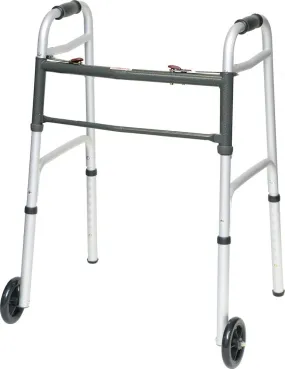 Bariatric 2-Button Walker with Wheels