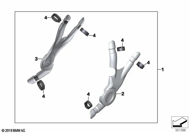 BMW Motorrad Frame Guard Set R1200GS R1250GS 2017-2024