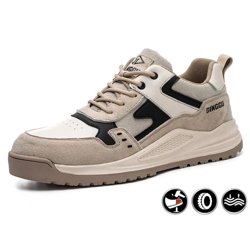 Breathable Steel Toe Boots for Men Women Work Proof Puncture Constructio Safety Boot Industrialn Comfortable Outdoor Hiking Military Tactical Shoes