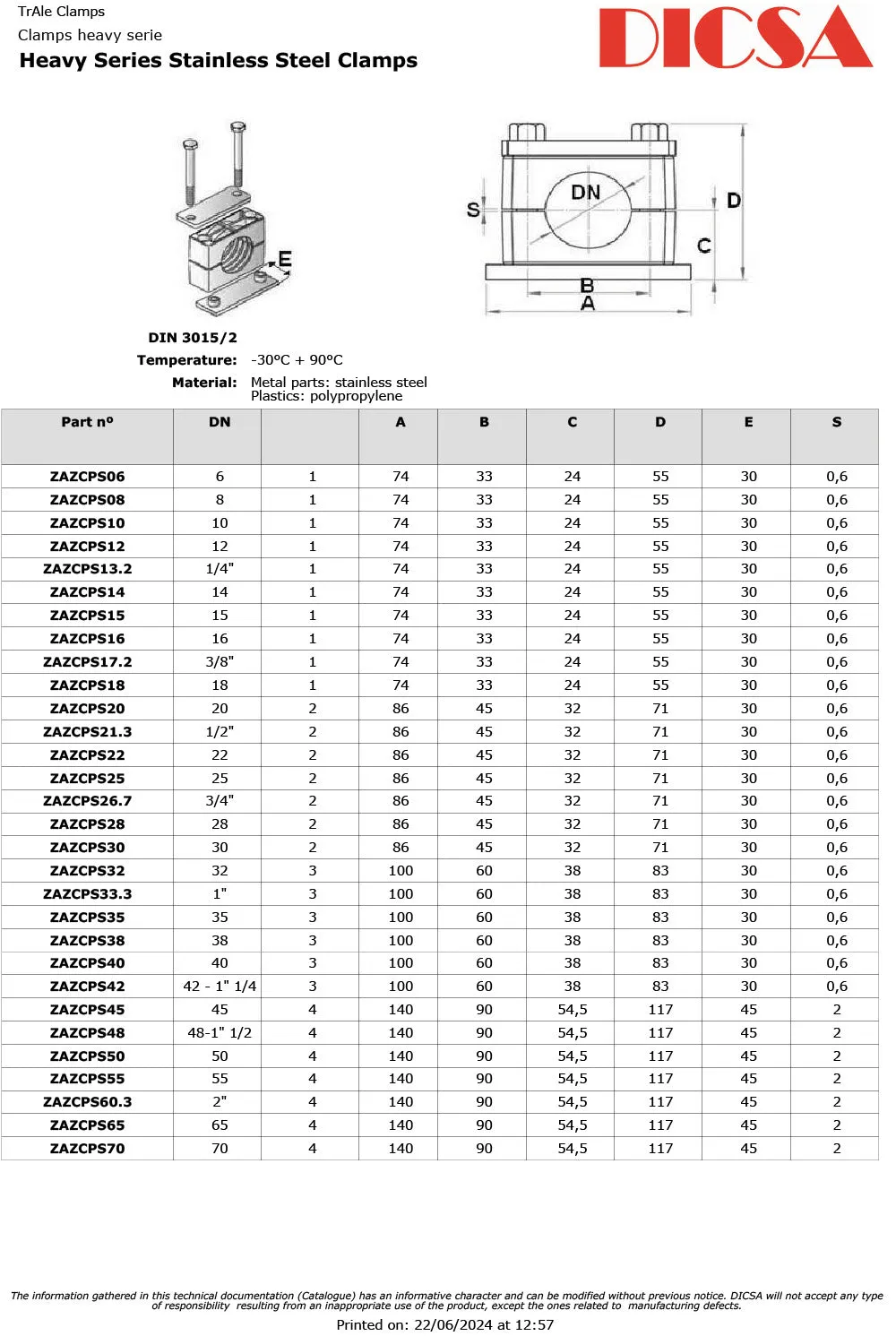 Clamps Single Heavy Duty | TTA Hydraulics