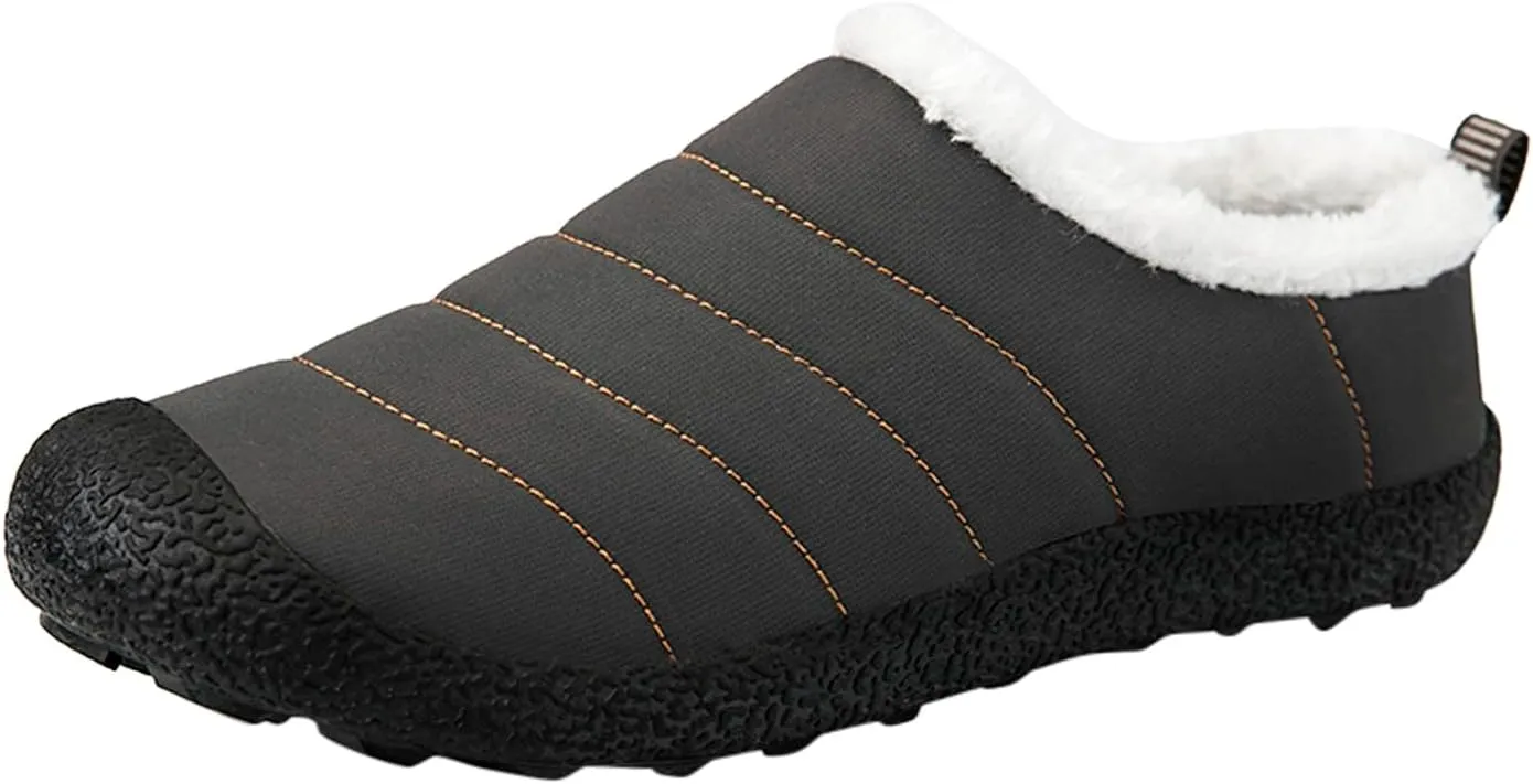 Couple Autumn And Winter Fashion Plus Wool Thickened Low Top Warm Shoes For Men And Women Soft Women Winter Calf Boots