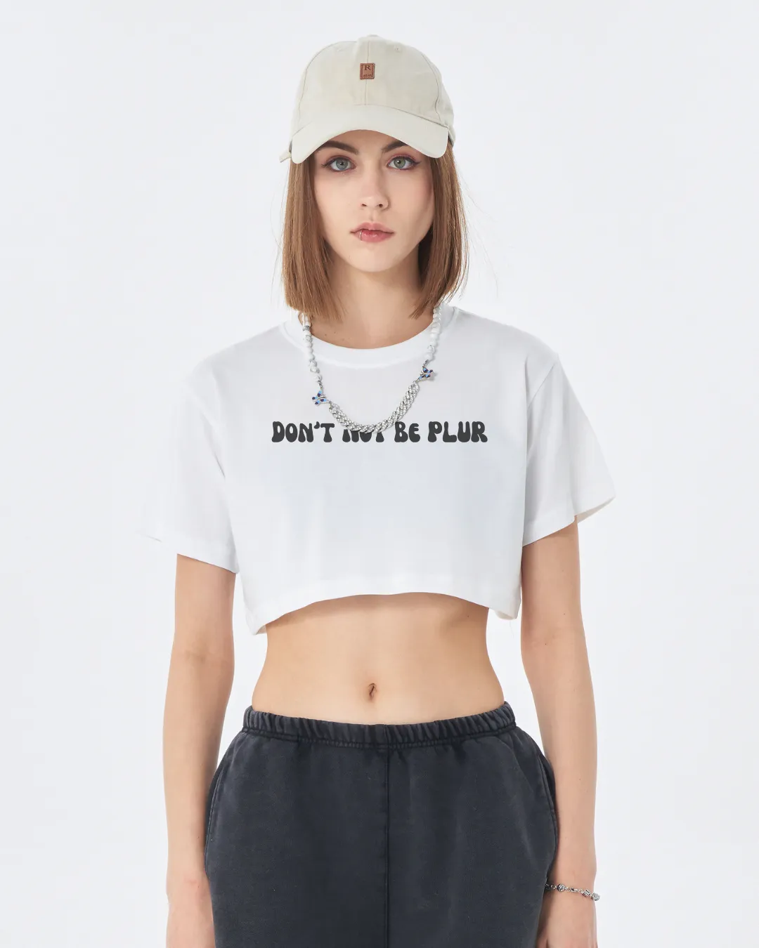 Don't Not Be PLUR Crop Tee