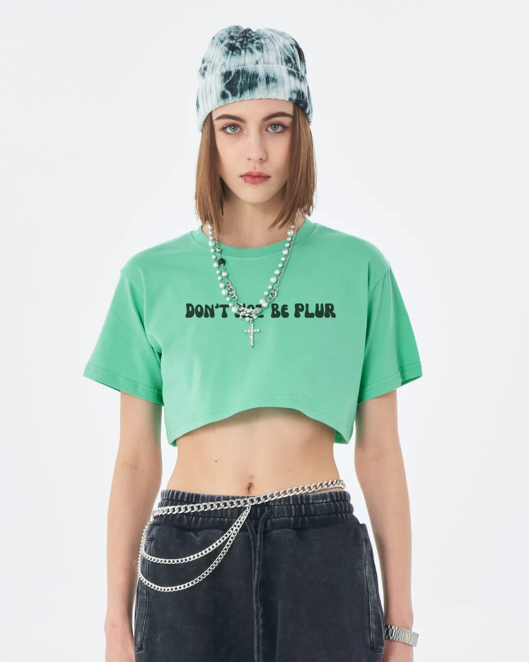 Don't Not Be PLUR Crop Tee