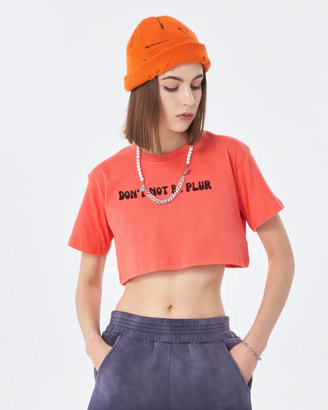 Don't Not Be PLUR Crop Tee