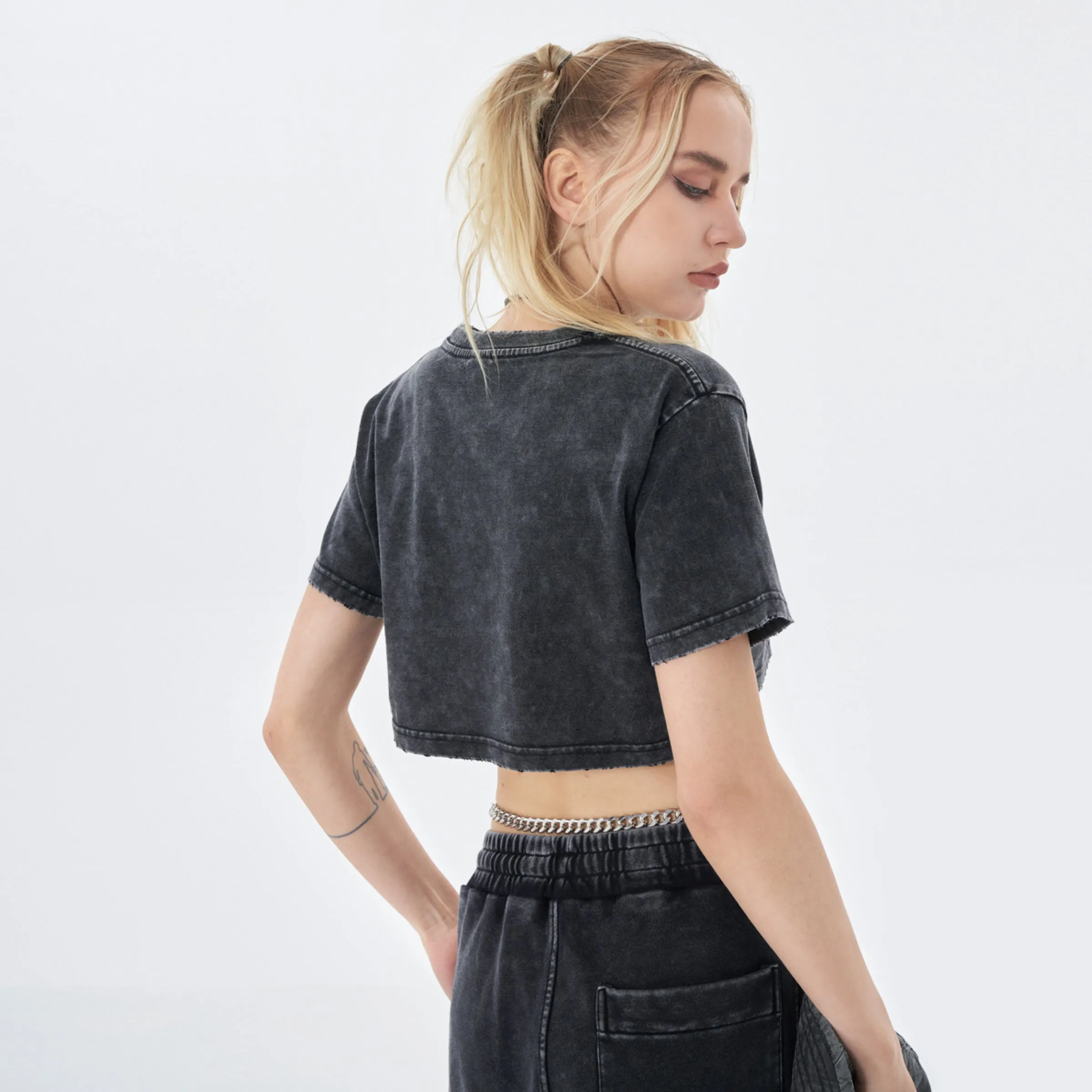 Don't Not Be PLUR Faded Crop Top