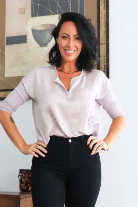 Easy Wear Top - Silver