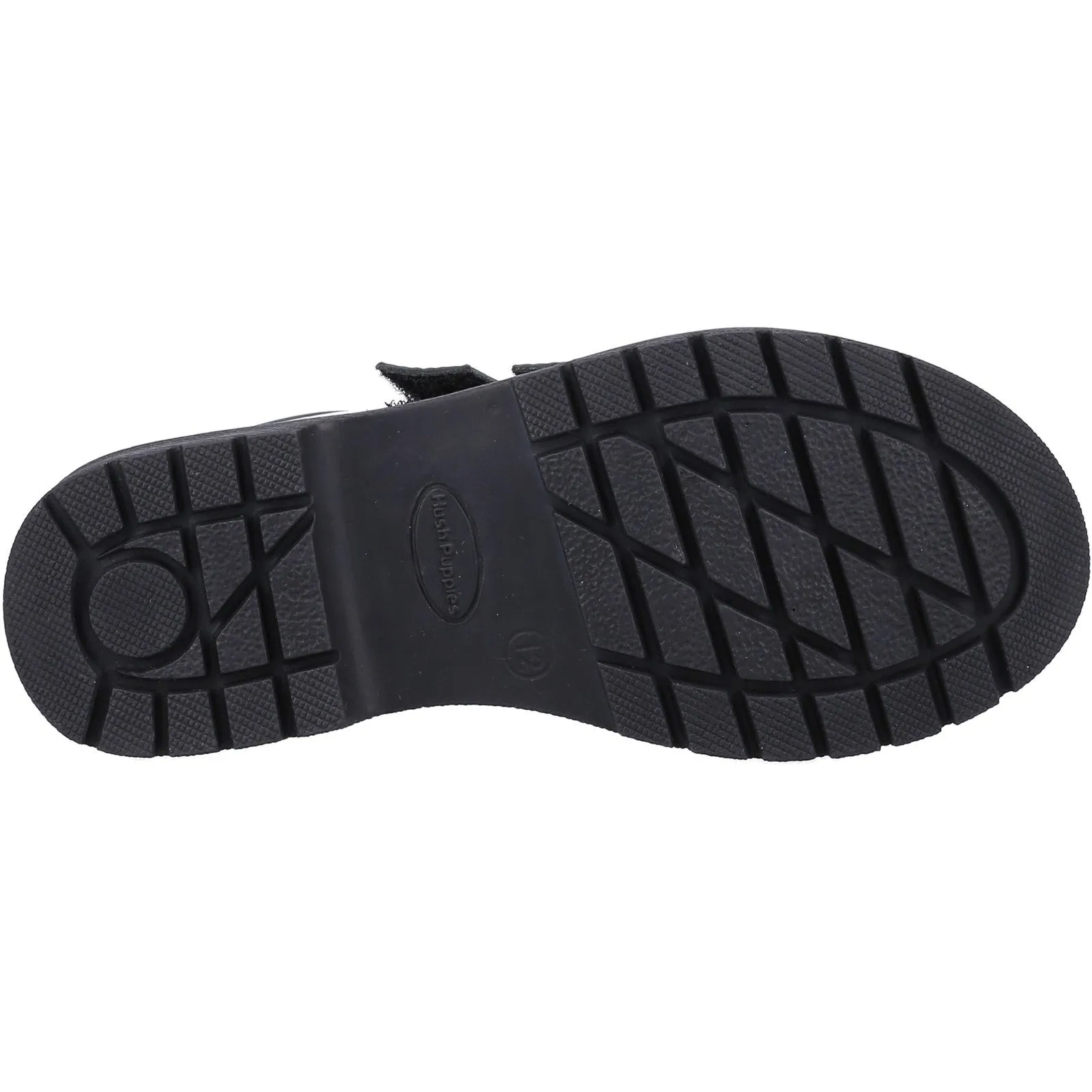 Hush Puppies Girls Sunny Patent Leather School Shoes - Black