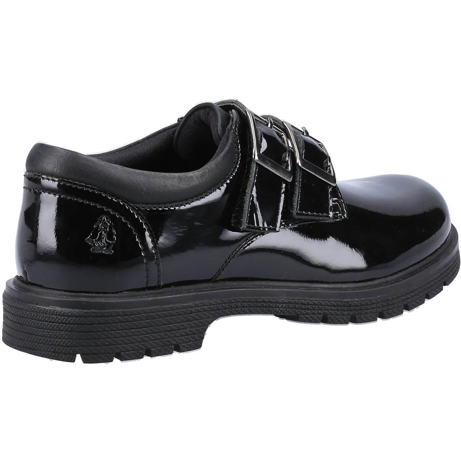 Hush Puppies Girls Sunny Patent Leather School Shoes - Black