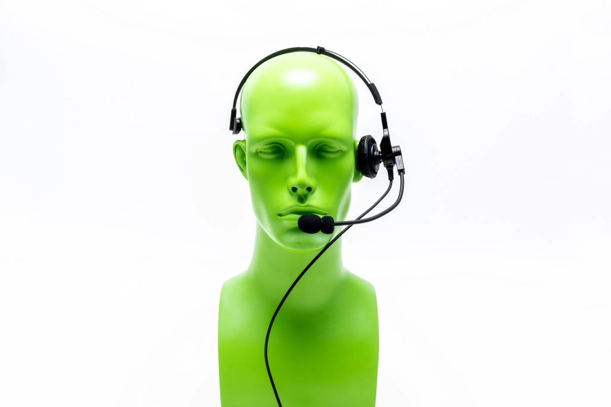 Impact Platinum Over-the-Head, Single Speaker Two-Way Radio Headset with OEM-Style Metal Headband K1-POH-2-NC