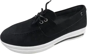 Lausiuoe Slip On Sneakers Women Wide Toe Box Women's Fashion Canvas Shoes Round Toe Lightweight Non-Slip Flat Shoes Classic Casual Fall Soft Comfort Breathable Low Top Walking Sneakers Loafers