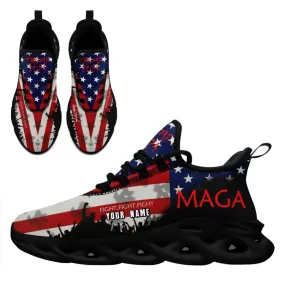 Luxury Gifts,Personalized Trump's Signature Sneakers, Custom Patriotic,Light-Weight Shoes,  Fight Design Support For Trump