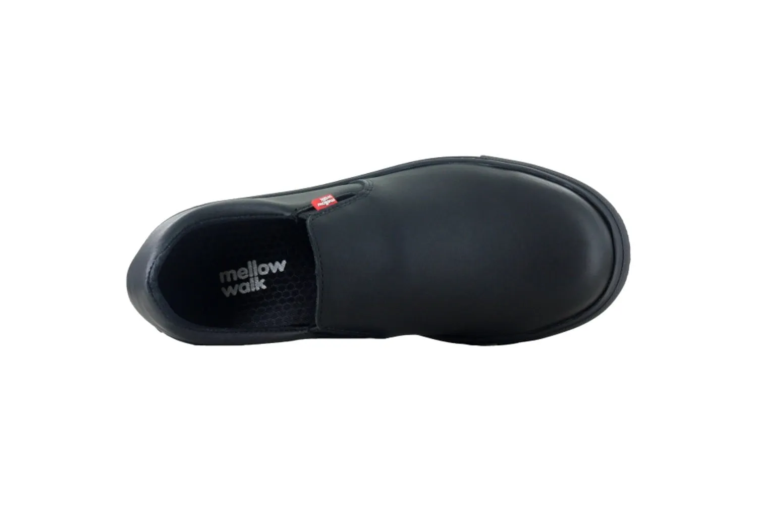 Mellow Walk Womens Jessica EH PR Black Leather Skate-Inspired Work Shoes