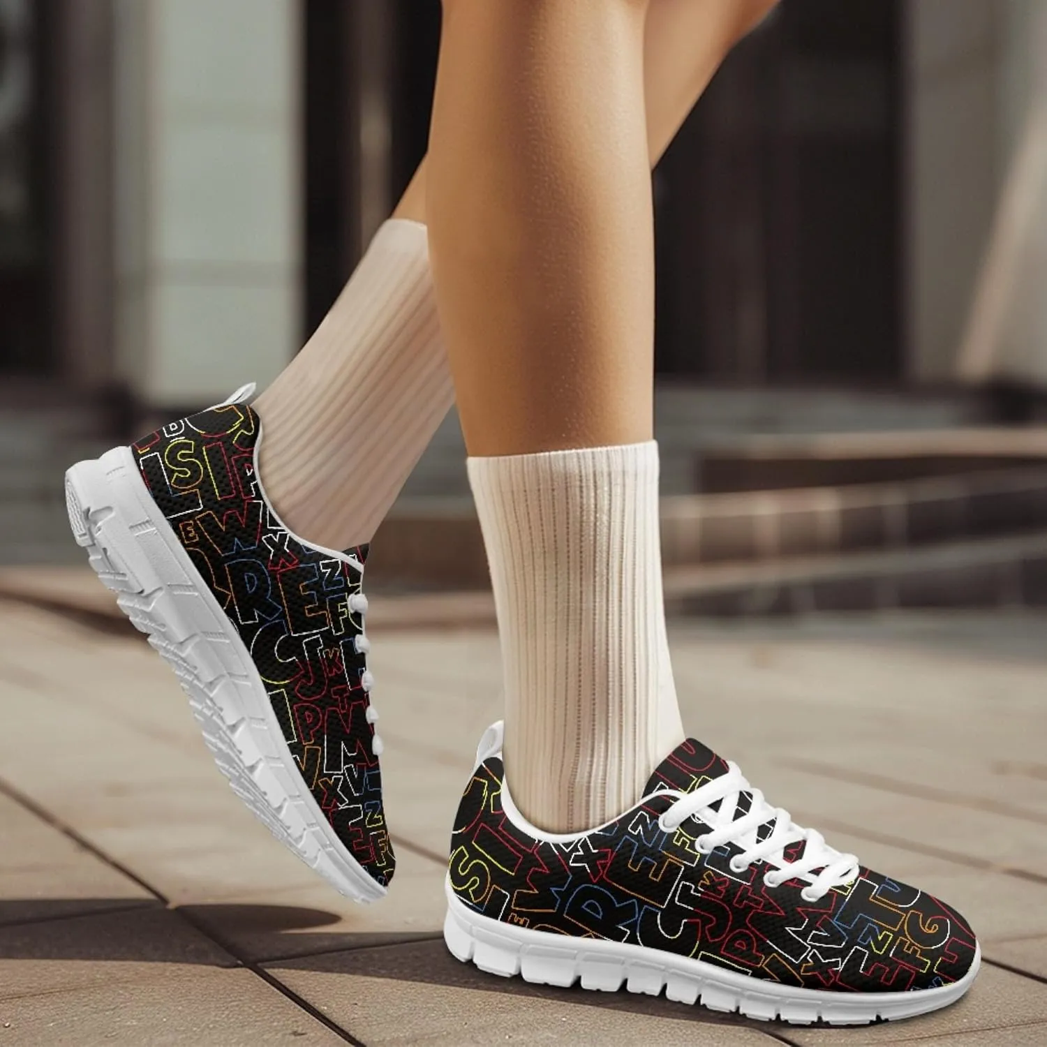Micoklinlin Walking Shoes for Women Men Fashion Lightweight Novelty Sneakers Comfort Unisex Running Shoes