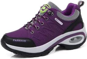 MIOKE Women's Outdoor Running Sport Shoes Waterproof Non-Slip Casual Trail Backpacking Climbing Hiking Shoes