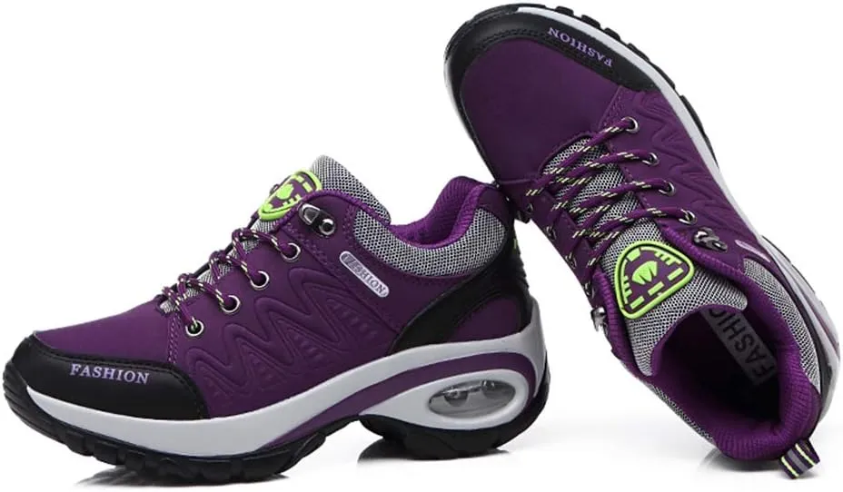 MIOKE Women's Outdoor Running Sport Shoes Waterproof Non-Slip Casual Trail Backpacking Climbing Hiking Shoes