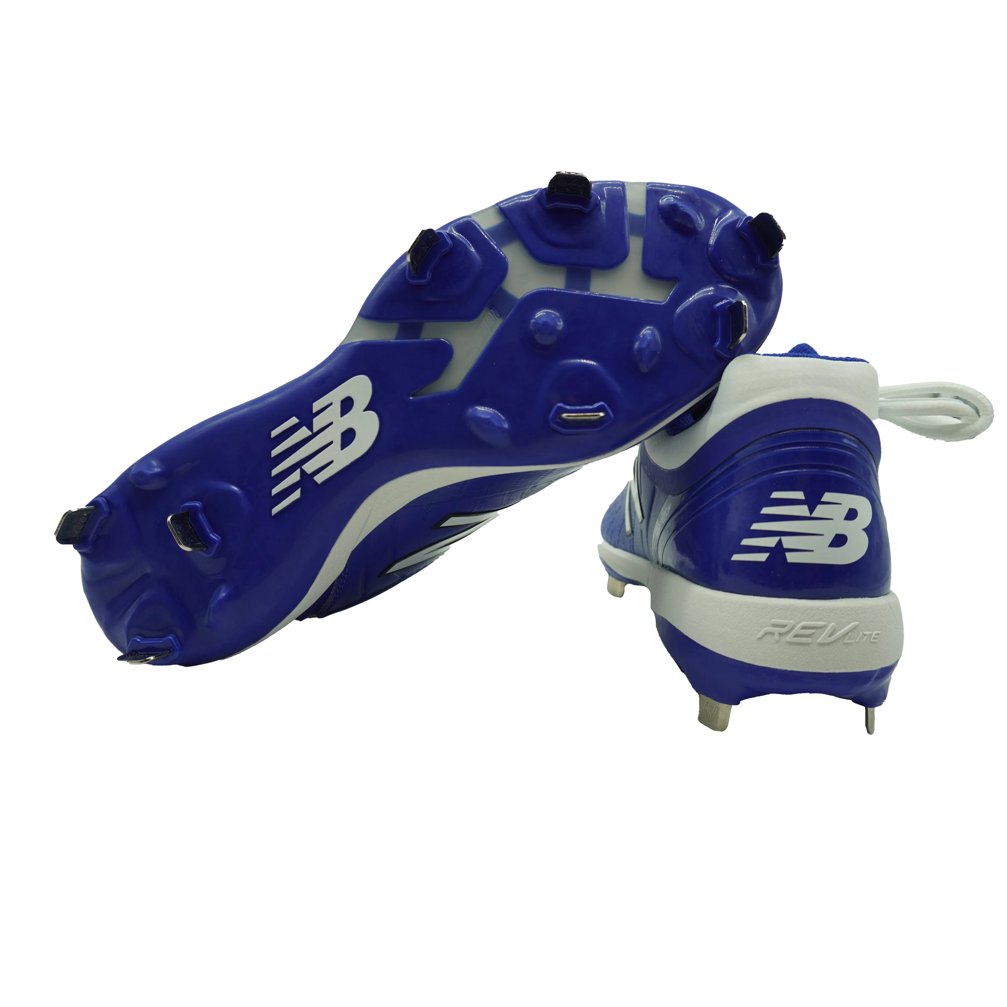 New Balance Men's 4040 V5 Metal Baseball Cleats Blue White