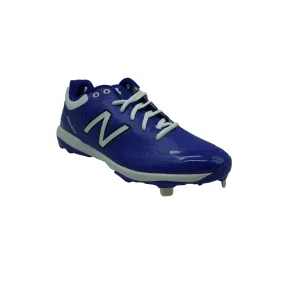 New Balance Men's 4040 V5 Metal Baseball Cleats Blue White