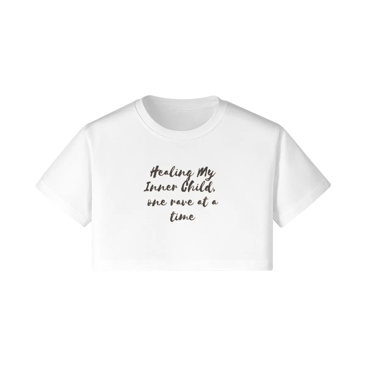 One Rave At A Time Crop Tee