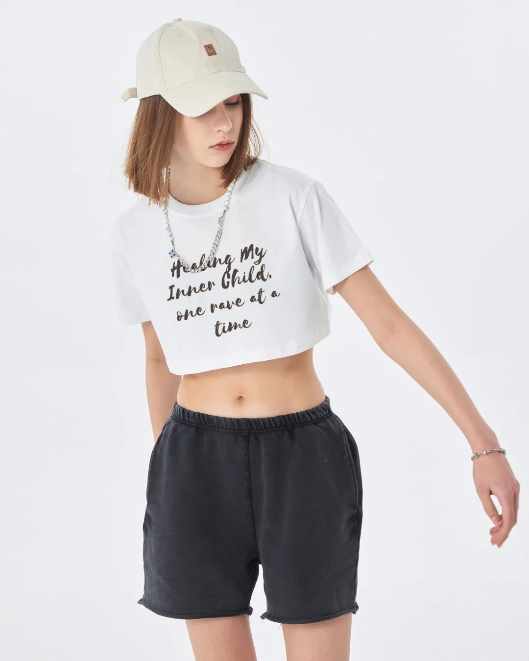 One Rave At A Time Crop Tee