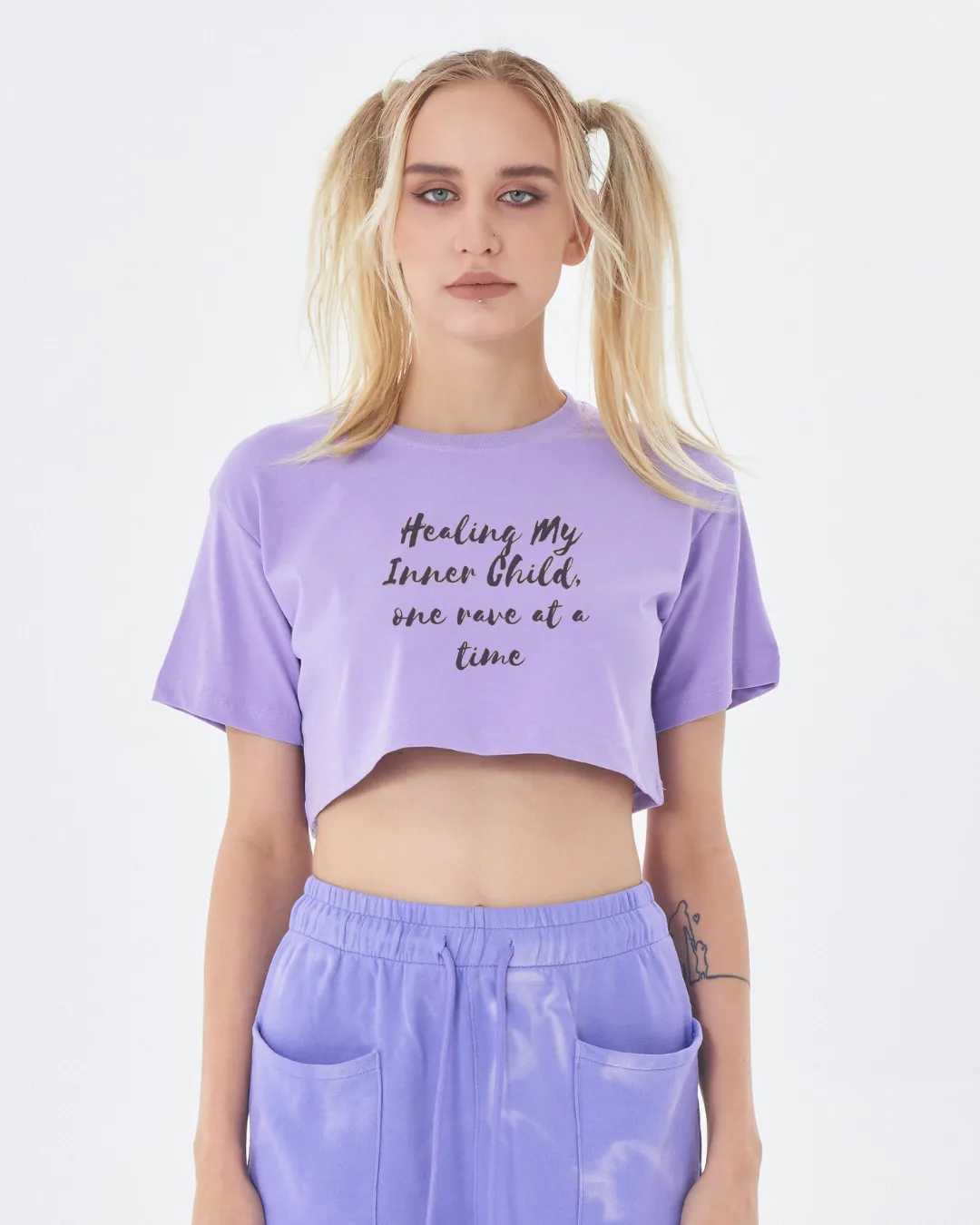 One Rave At A Time Crop Tee