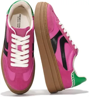 Project Cloud Platform Sneakers for Women Footwear - Memory Foam Insole Womens Shoes, Lightweight and Non-Slip Sole Lace Up Fashion Sneakers (Dodge)