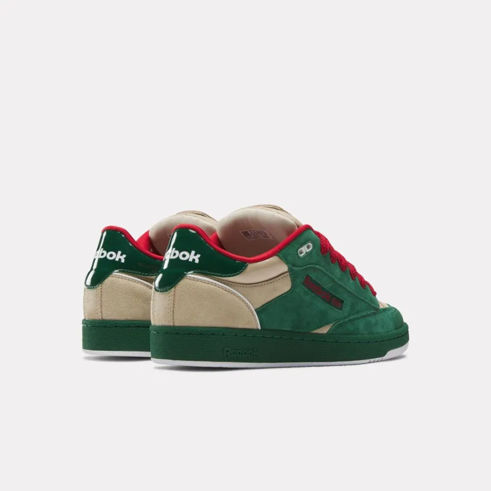 Reebok Footwear Men Club C Bulc Shoes DRKGRN/OAT/CLAYEL