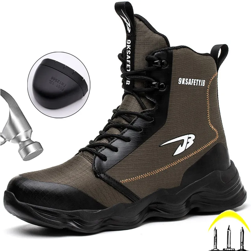 S1 Safety shoes boots work steel toe cap anti-smash puncture-proof 