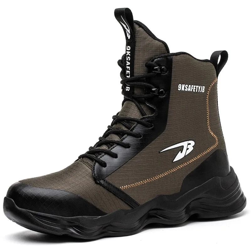 S1 Safety shoes boots work steel toe cap anti-smash puncture-proof 