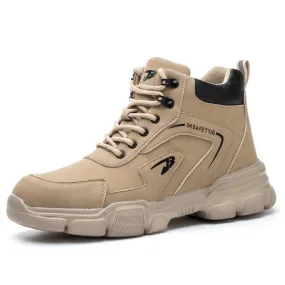 Safety shoes anti-smash anti-stab steel toe for welding