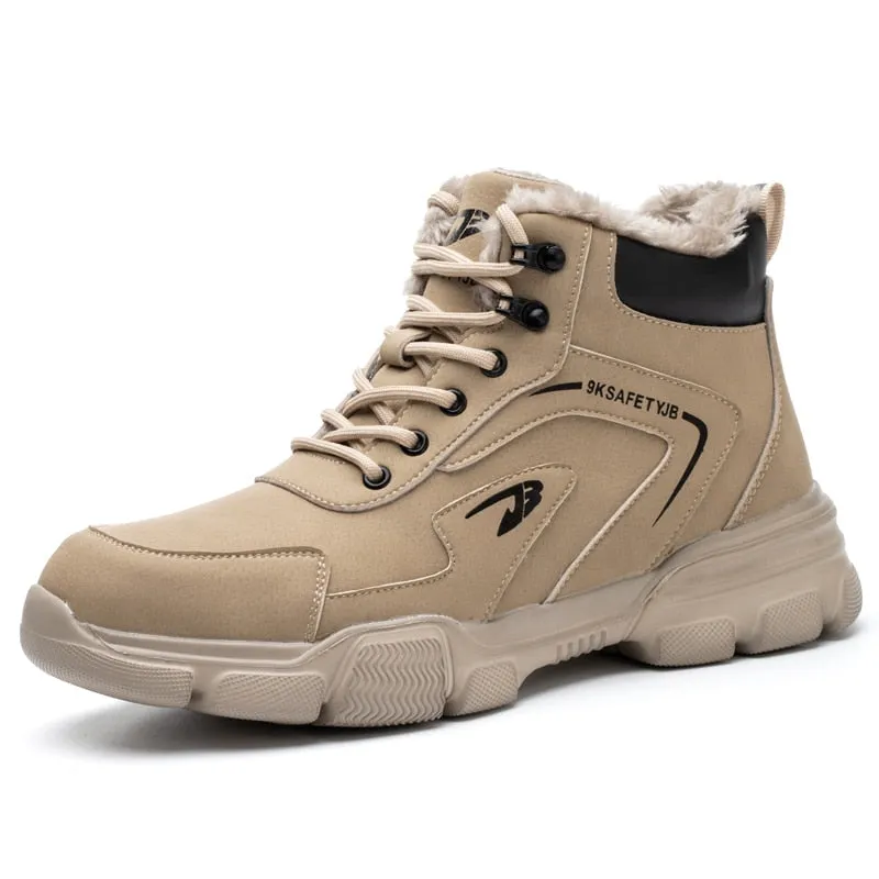 Safety shoes anti-smash anti-stab steel toe for welding