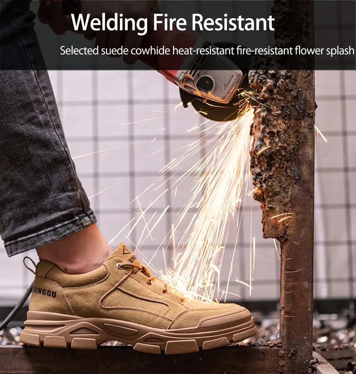 Safety Trainers Men Women Steel Toe Cap Trainers Lightweight Work Shoes Comfy Industrial Sneakers Construction Work Boots
