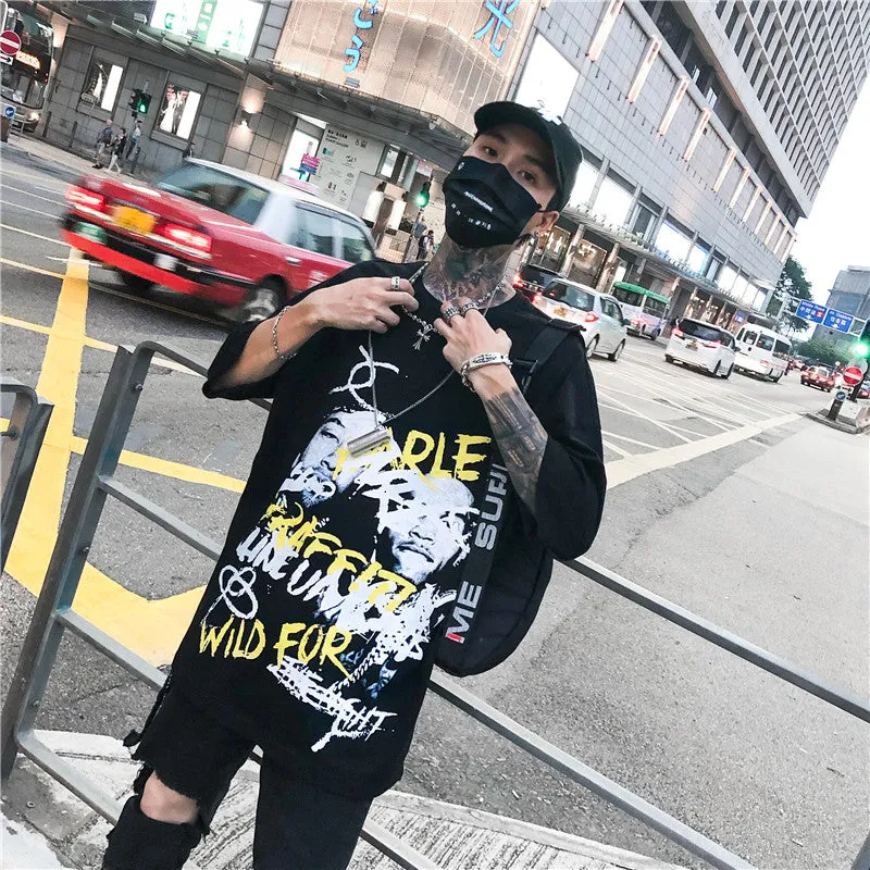 spray graffiti oversized T-shirt
