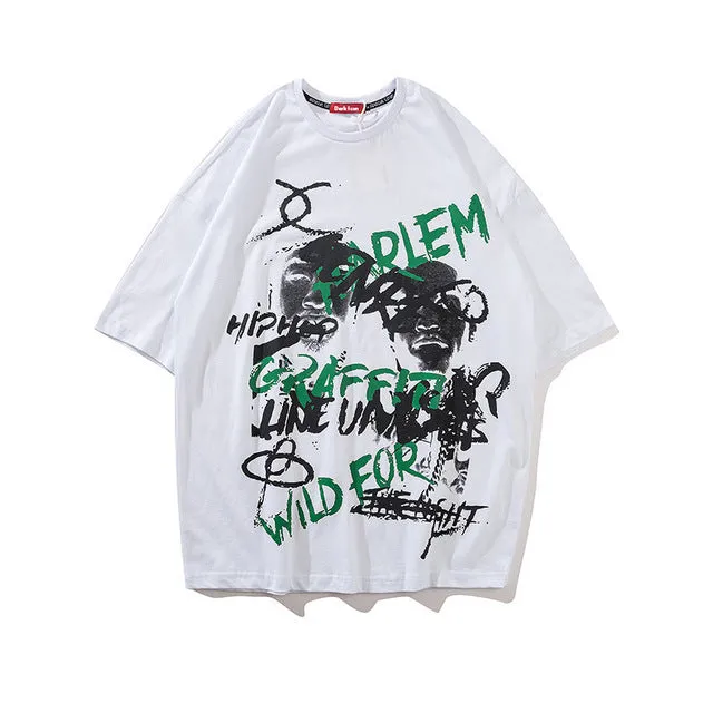 spray graffiti oversized T-shirt