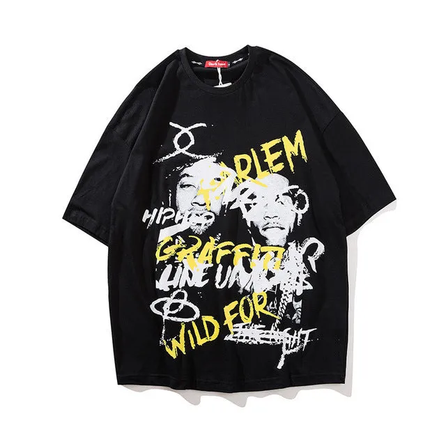 spray graffiti oversized T-shirt