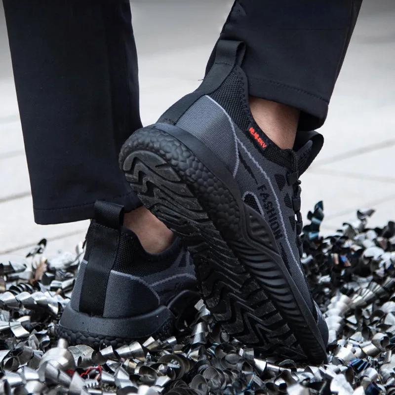 Steel Toe Shoes for Men Women Lightweight Work Safety Indestructible Puncture Proof Slip Resistant Composite Construction Sneakers