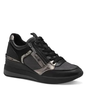 Tamaris Womens Black Wedge Shoe - 1-23703-41