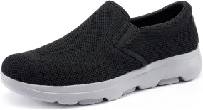 TIOSEBON Men's Mesh Slip On Walking Shoes Loafers-Work Drving Tennis Shoes