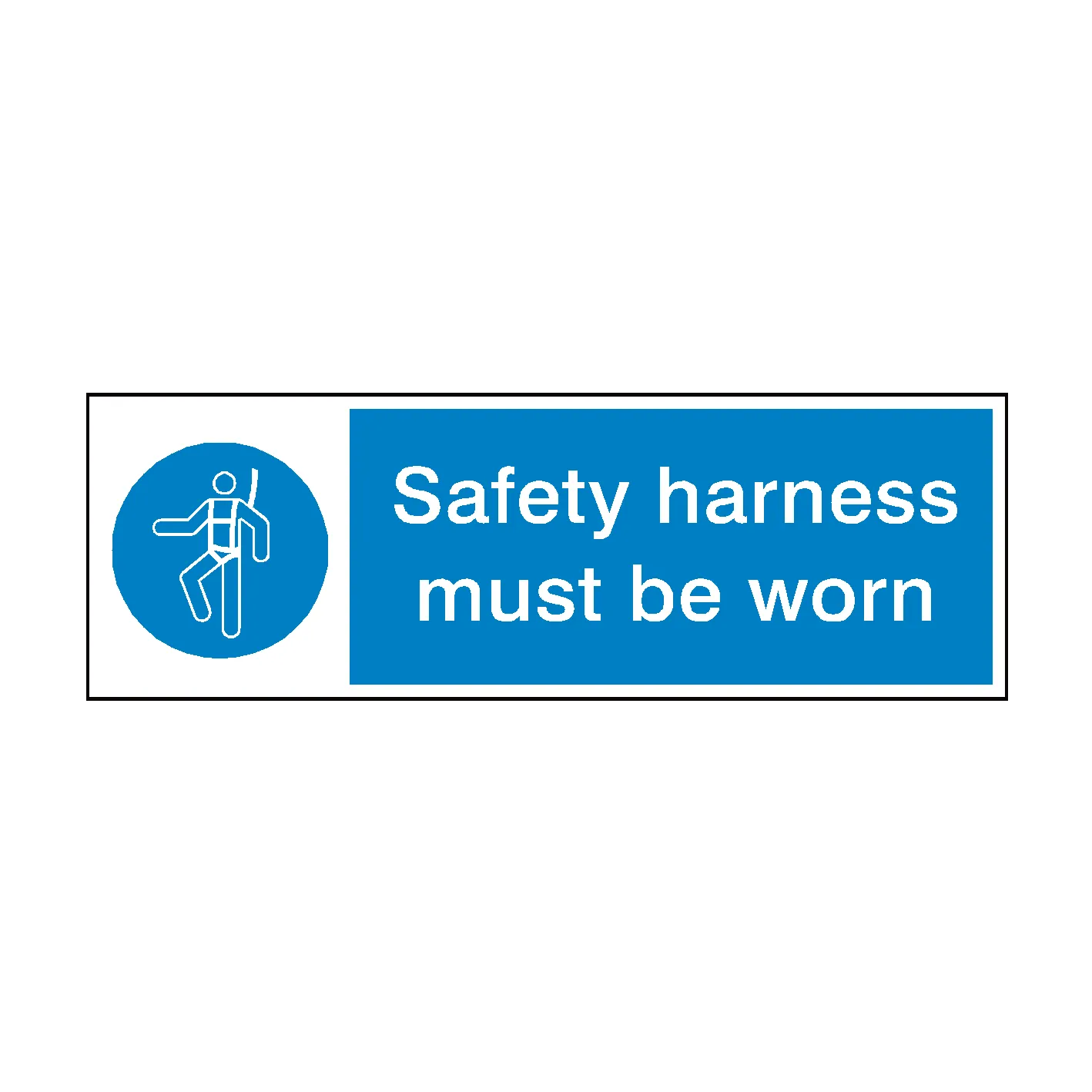Wear Safety Harness Sign