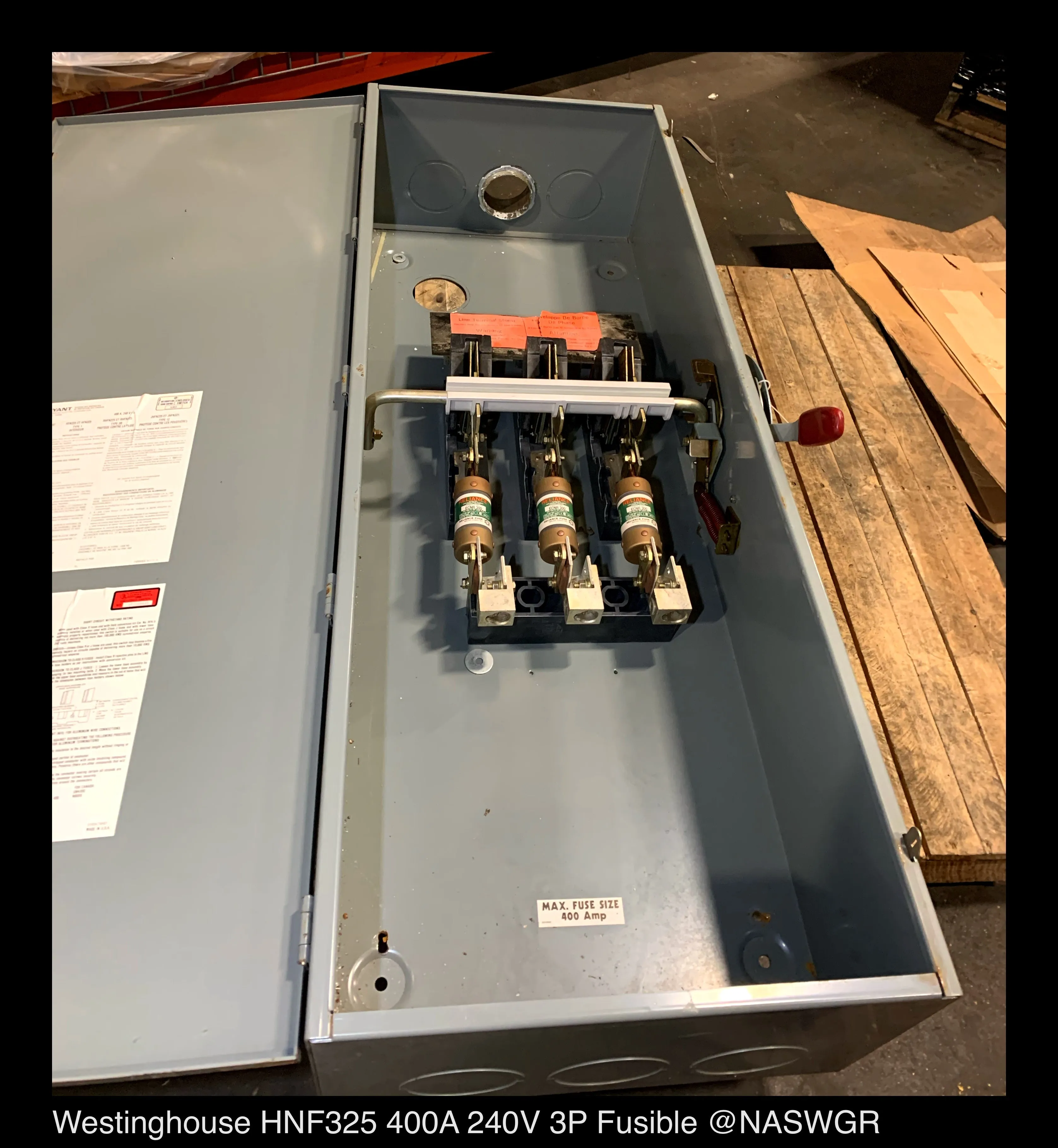Westinghouse HFN325 Heavy Duty Safety Switch